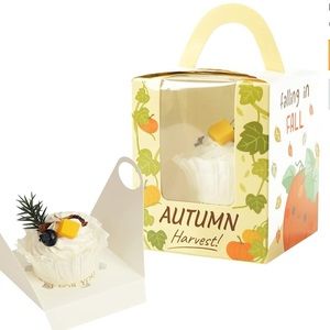 VGOODALL Cupcake Boxes, 30 pcs Single Cupcake Autumn fall